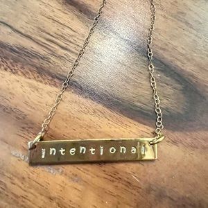 Intentional Gold Necklace